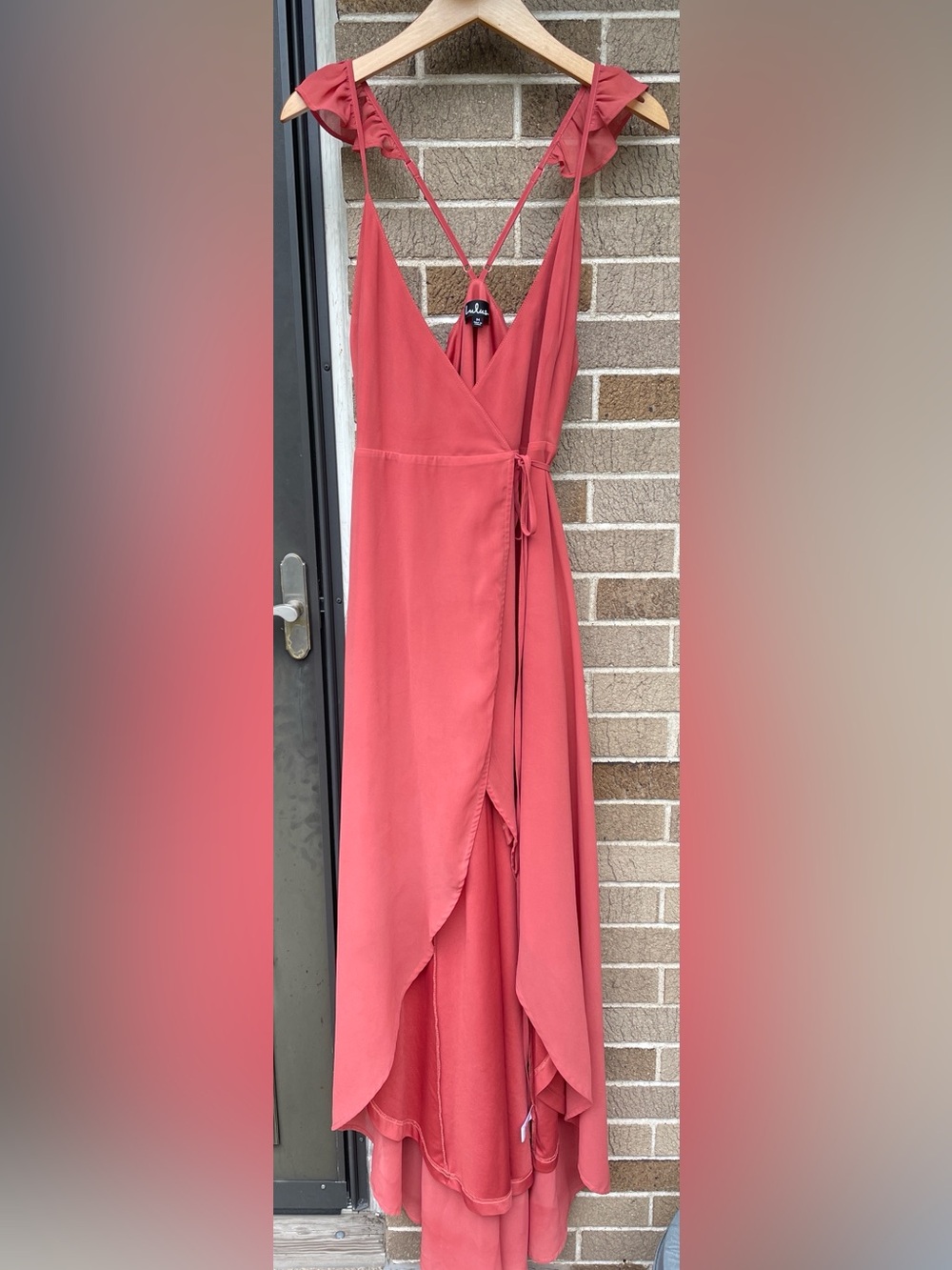 Lulus Here’s to Us Maxi Wrap Dress